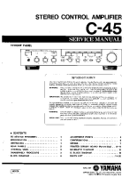 Yamaha C-45 - Service Manual 
